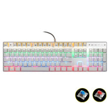 Load image into Gallery viewer, Gaming Mechanical Keyboard Colorful Backlight Anti-ghosting Blue/Black/Red