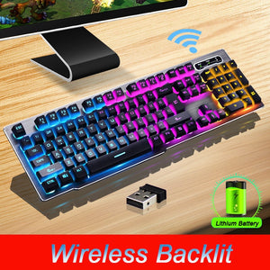 MK500 Wireless Keyboard Rechargeable  Gaming Keyboard